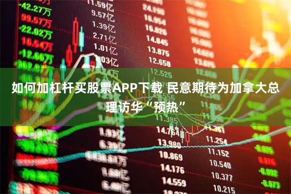 如何加杠杆买股票APP下载 民意期待为加拿大总理访华“预热”