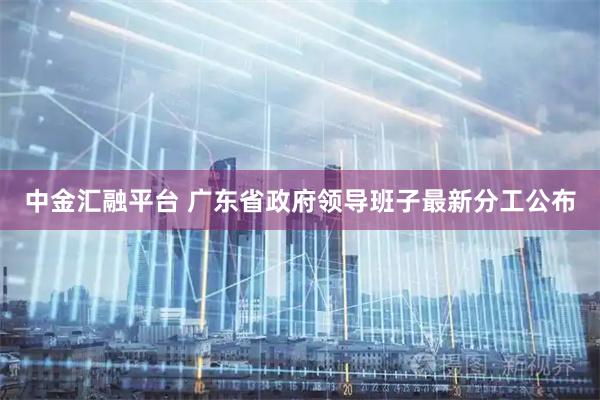 中金汇融平台 广东省政府领导班子最新分工公布